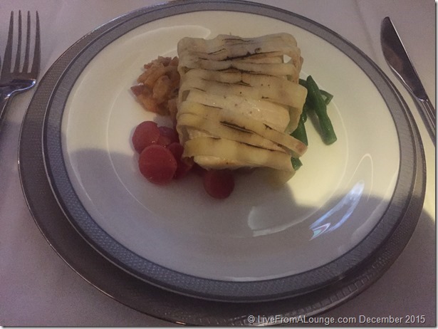 SQ Suites: Pan-fried Seabass, wrapped in Potato
