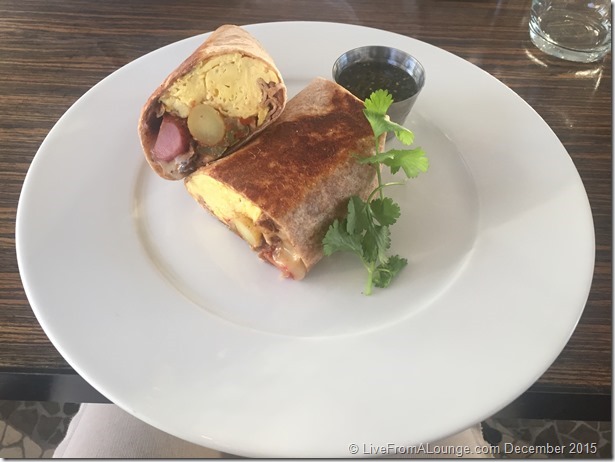 Andaz West Hollywood Riot House Restaurant Breakfast Burrito