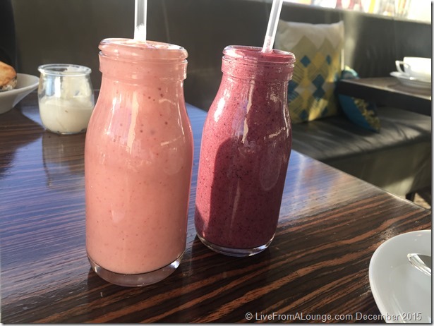 Andaz West Hollywood Riot House Restaurant Smoothies
