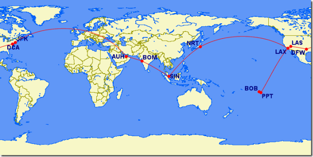 Flight Map #RedCarpetTrip