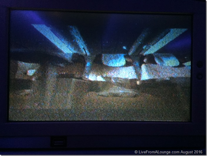 The grainy quality of IFE on Air India's long-haul flights