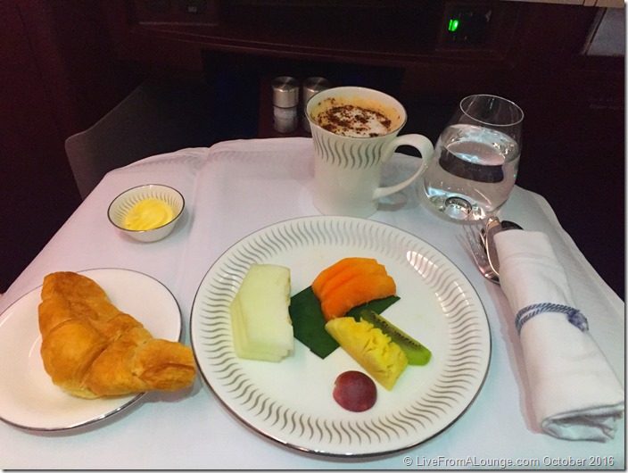 Jet Airways' Business Class Breakfast Service