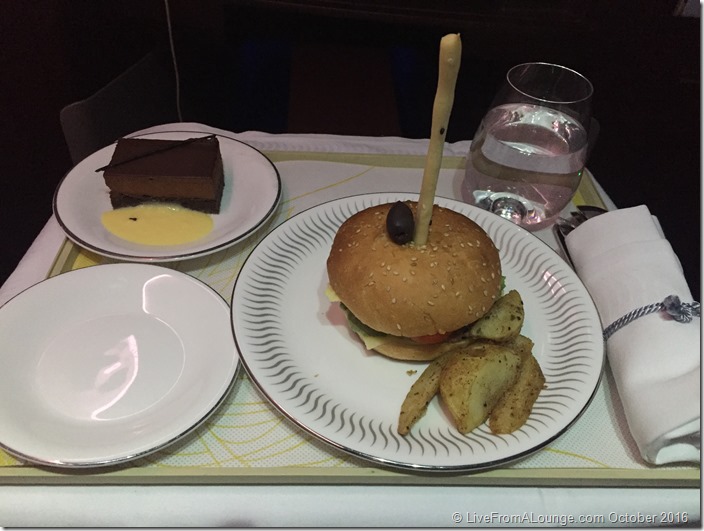 Dine Anytime Snacks on Jet Airways BOM-AMS Business Class