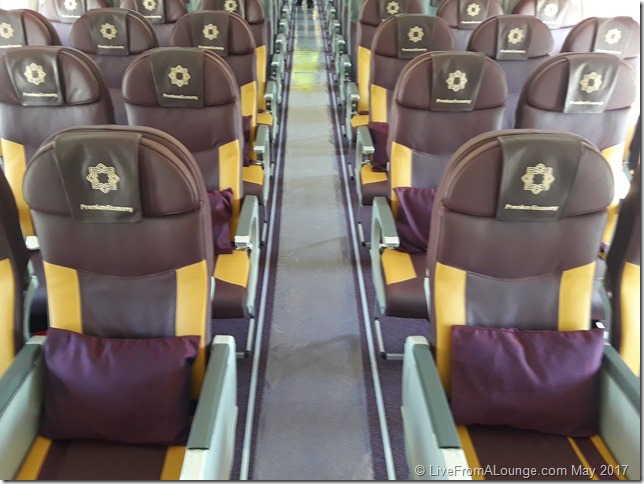 The New Premium Economy, with newer seats and better headrests