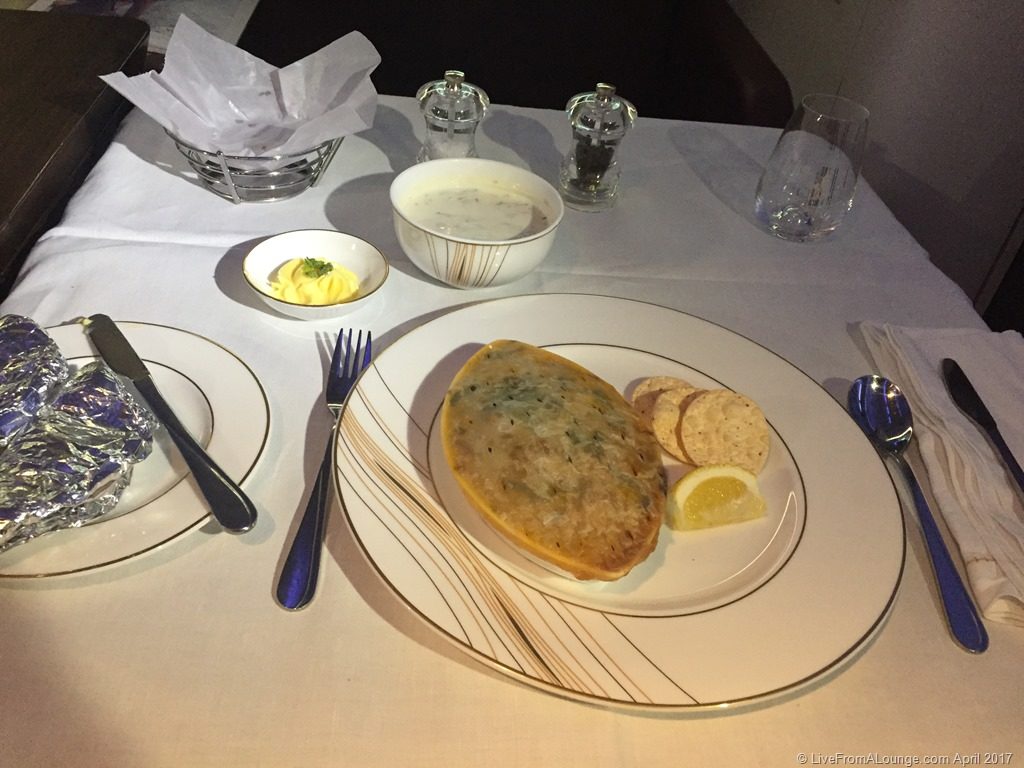 Jet Airways First Class Dining
