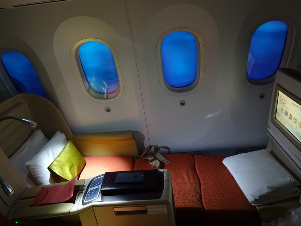 Air India 787-8 Business Class flat bed