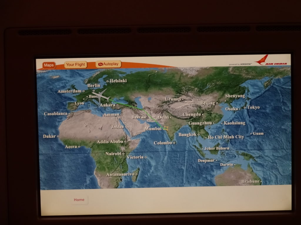 Air India Boeing 787-8 Moving Map