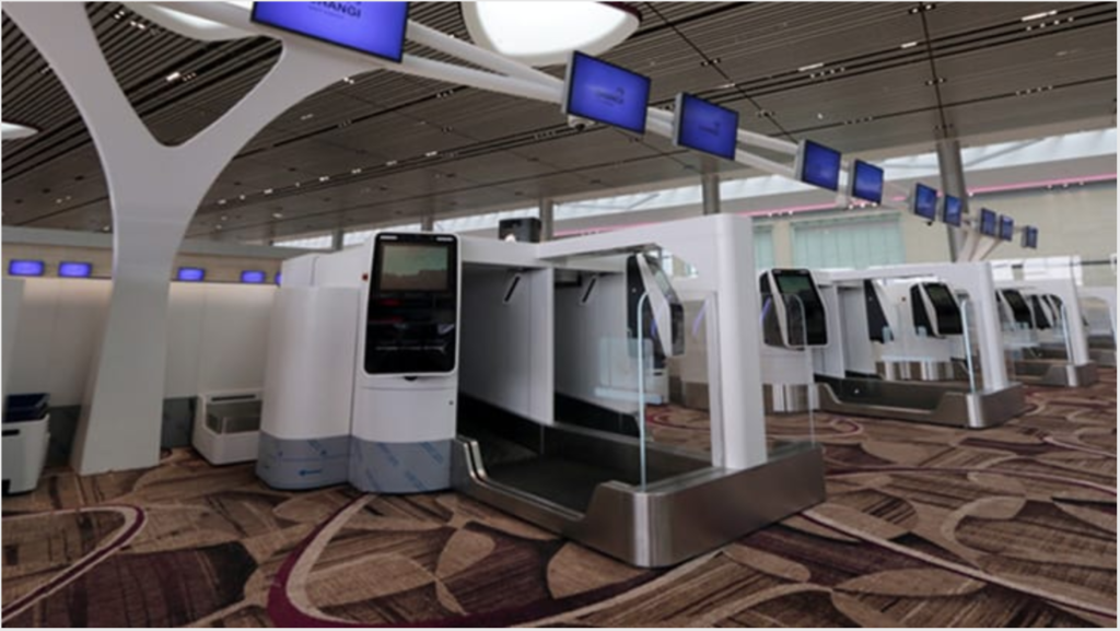 Automated immigration Inside Terminal 4 Singapore Changi