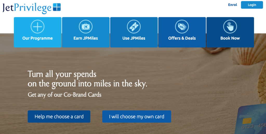 JetPrivilege Cards Portal