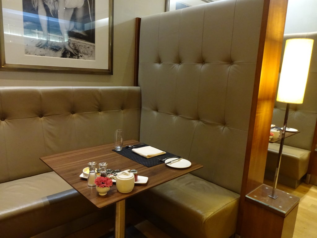 British Airways Concorde Room Dining Booths