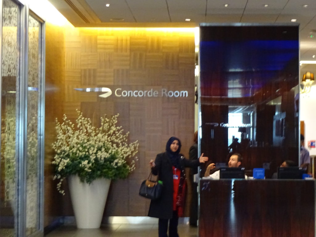 British Airways Concorde Room Entrance