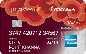 Jet Airways ICICI Bank Rubyx Amex Card