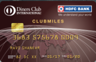 HDFC Bank Diners Club ClubMiles Card