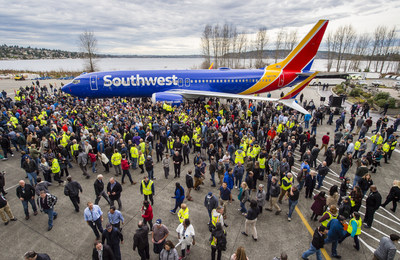 Thousands of Boeing employees at the Renton, Wash. factory celebrated the 10,000th 737 to come off the production line. The milestone was recognized by GUINNESS WORLD RECORDS. Boeing World Record 