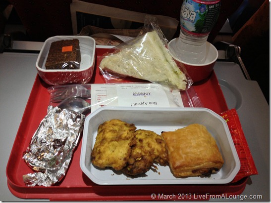 Air India food on domestic flights
