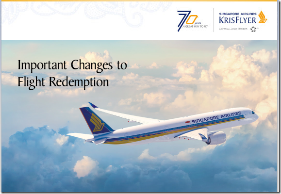 Singapore Airlines Krisflyer Redemption Chart