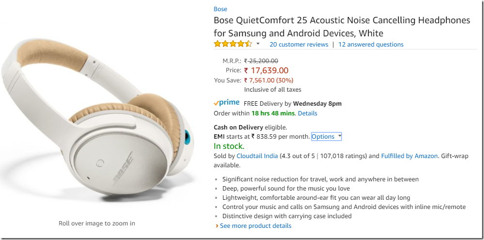 Bose Noise Cancelling headsets & earphones at 30% off - Live from a Lounge