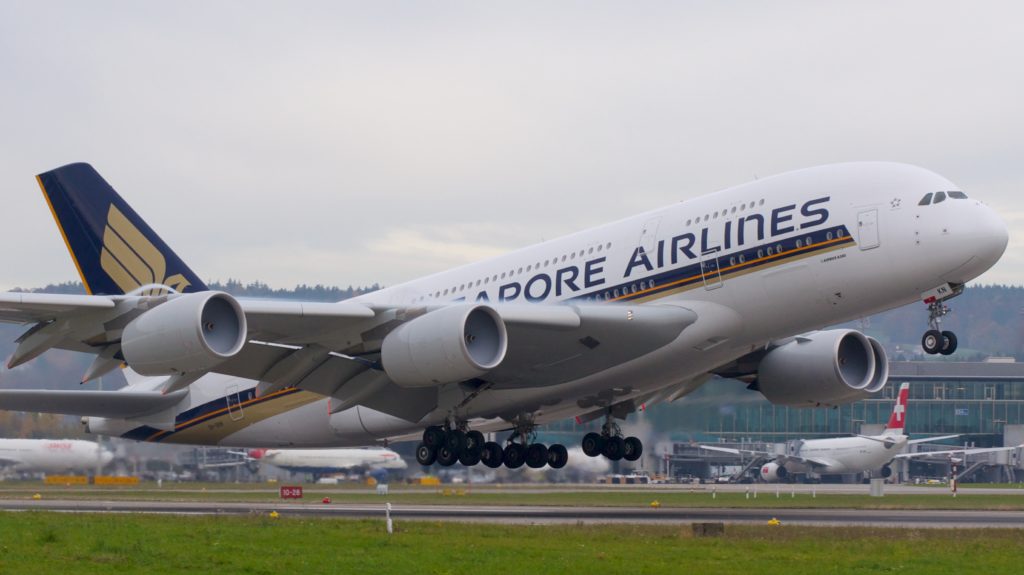 Singapore Airlines a380 india