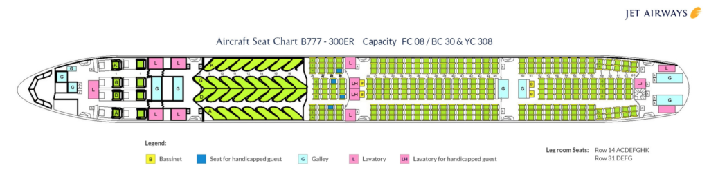 Jet Airways Seating Chart