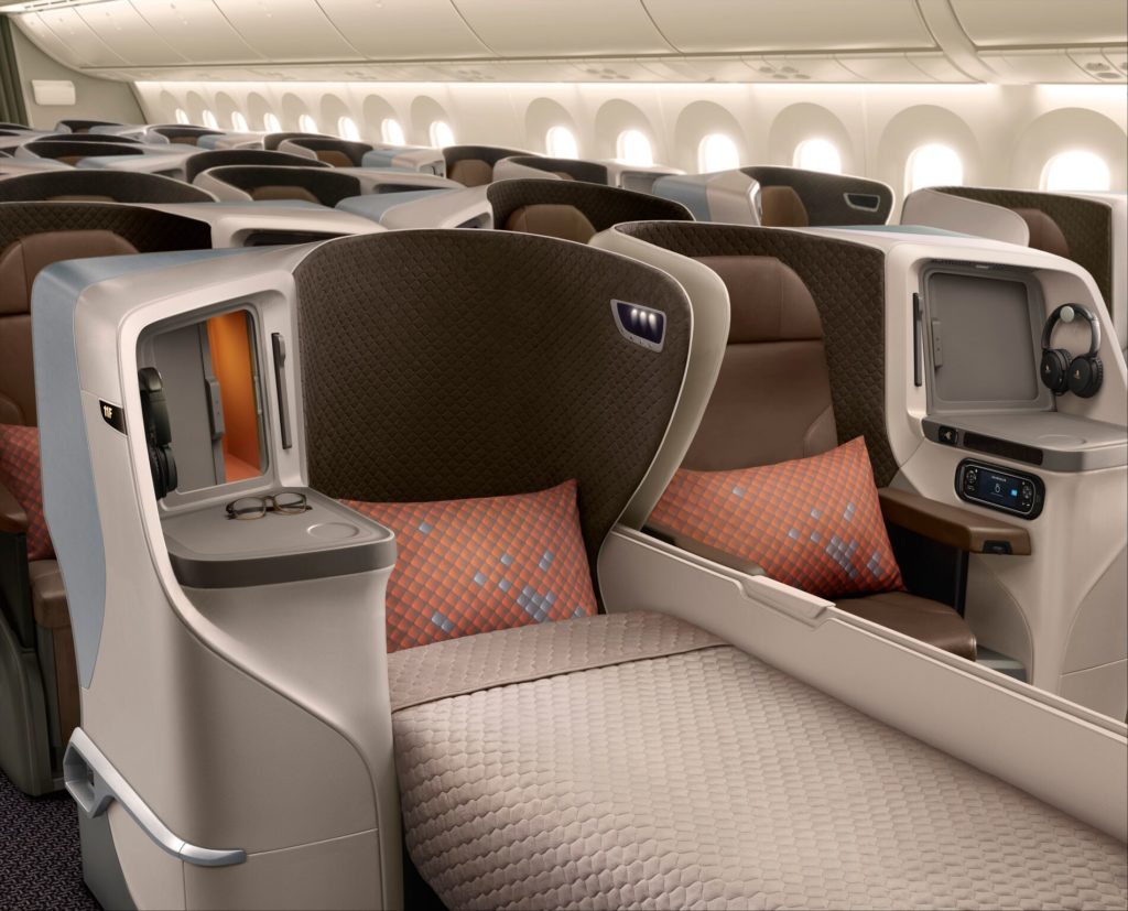 singapore airlines 787-10 regional business class
