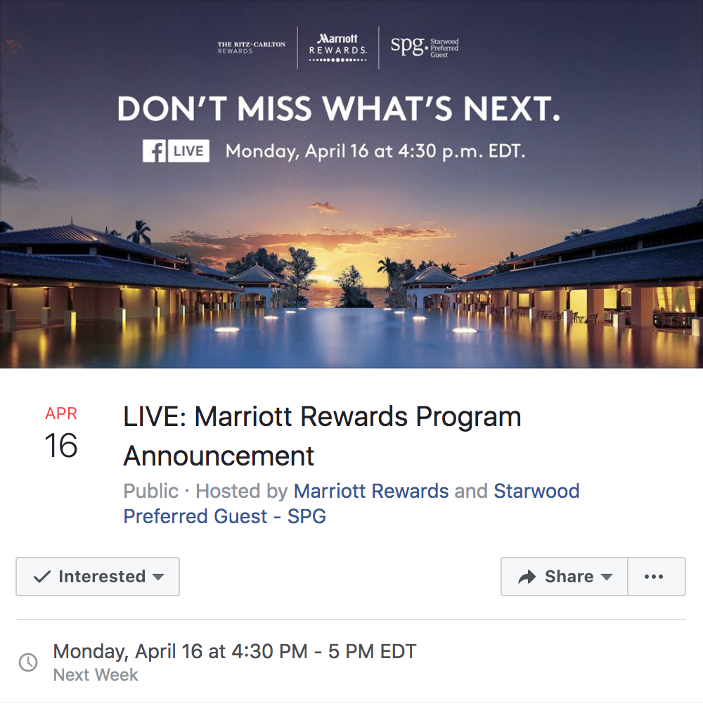 Marriott Rewards and Starwood Preferred Guest