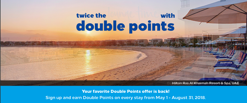 Hilton Double points promotion