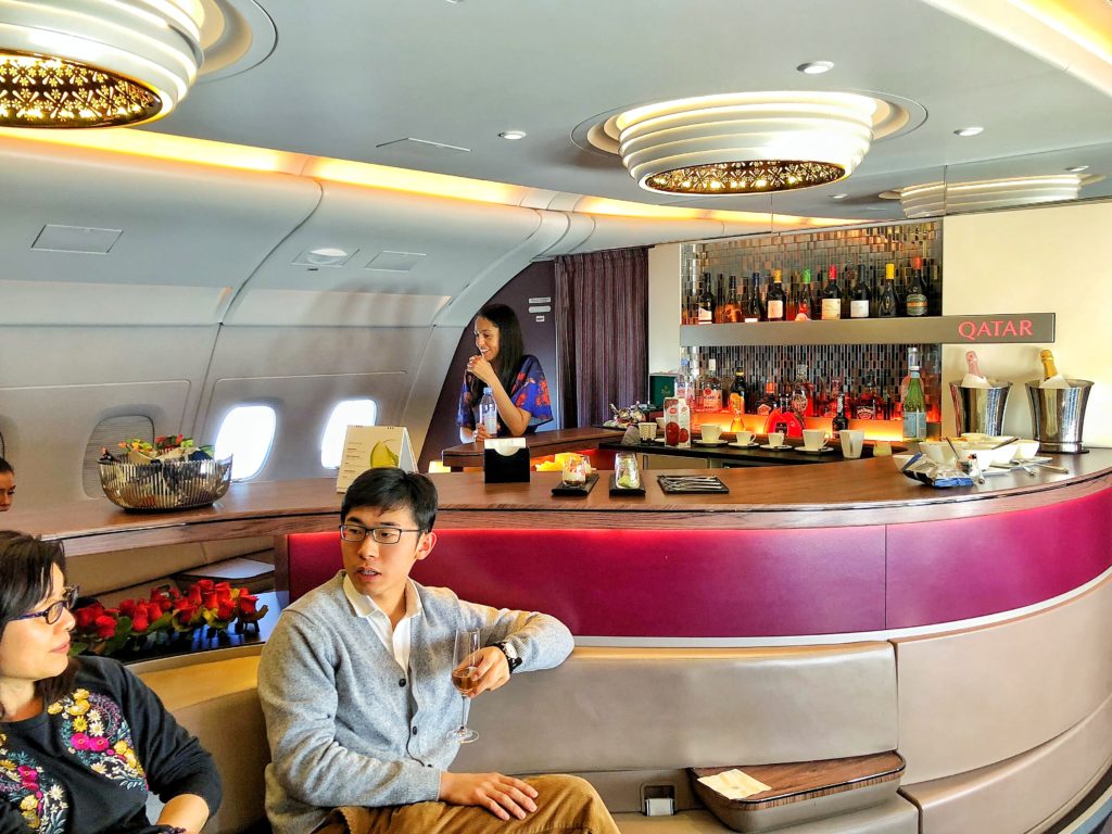 Qatar Airways A380 Business Class Doha to Paris