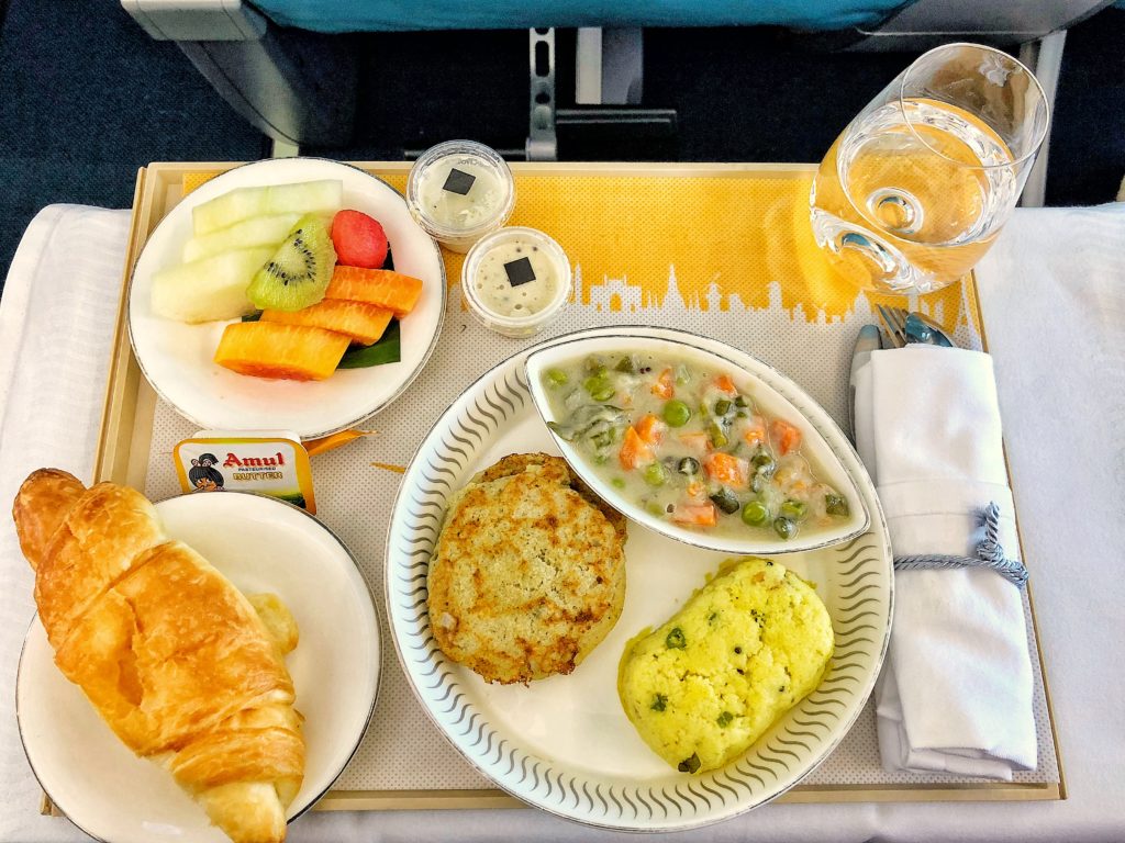 Jet Airways 737 MAX Business Class Meal