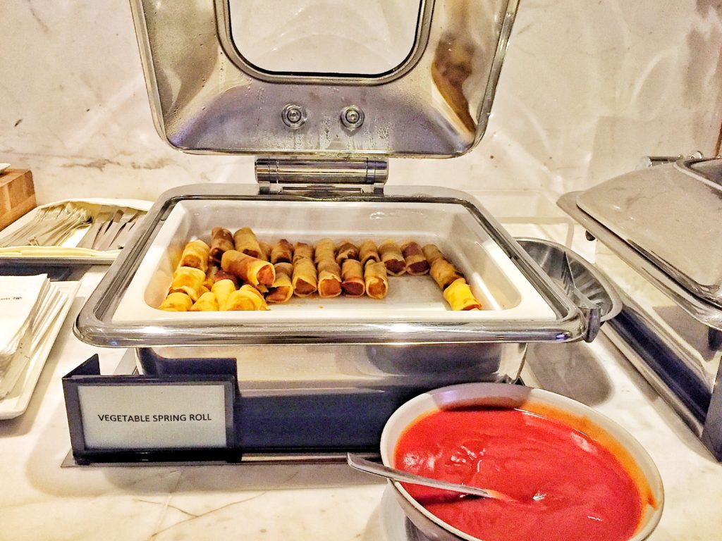 Hilton Abu Dhabi Executive Lounge food roll