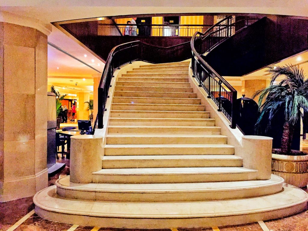Hilton Abu Dhabi stairway