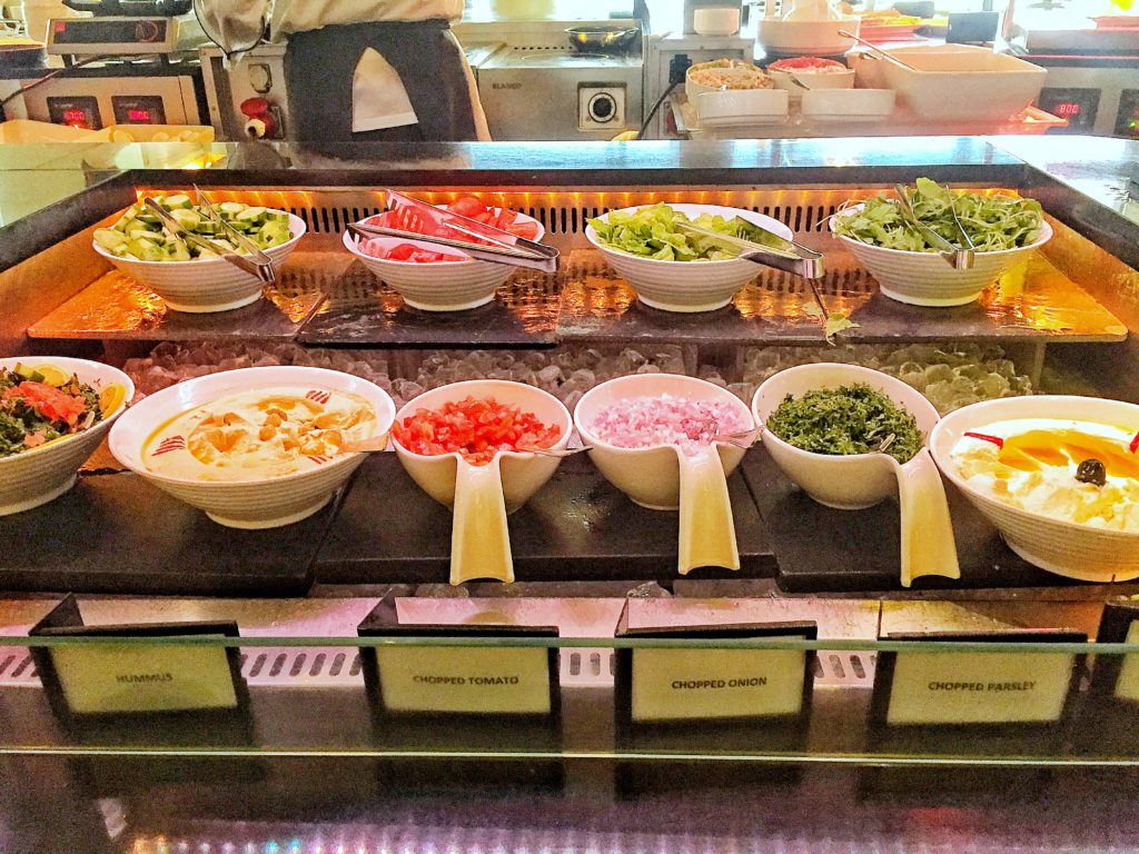 Hilton Abu Dhabi breakfast salad