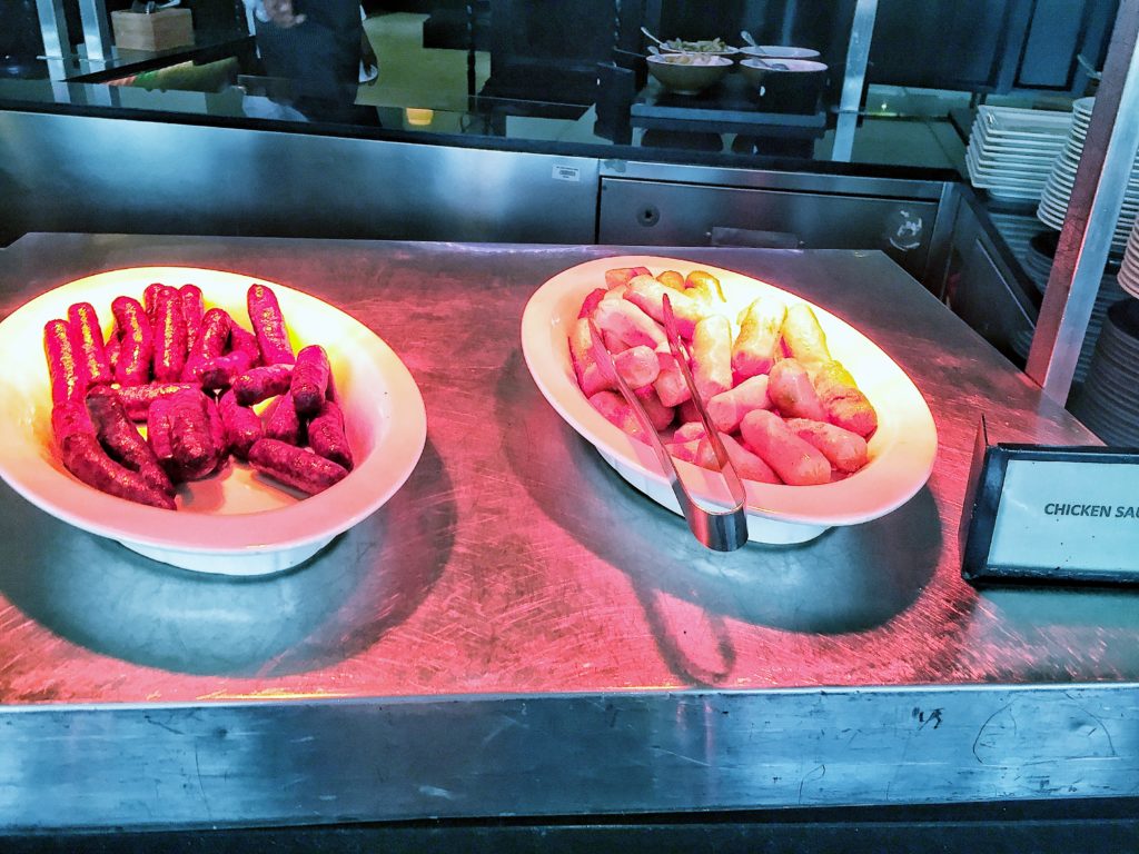 Hilton Abu Dhabi Breakfast sausages