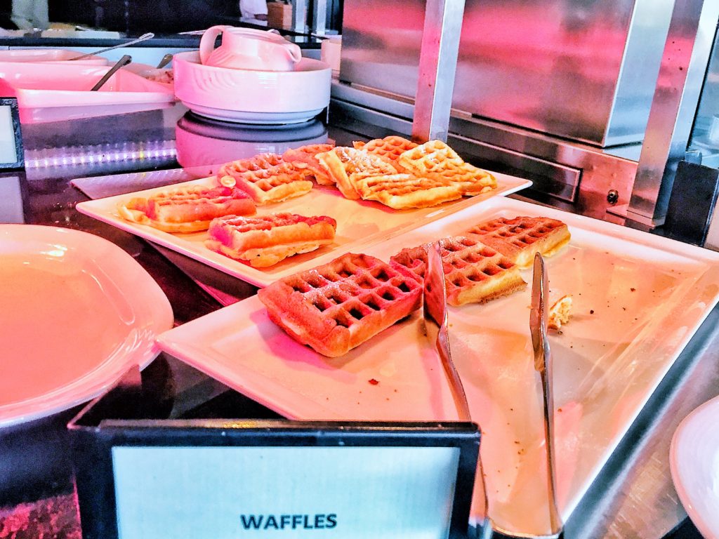 Hilton Abu Dhabi breakfast waffles