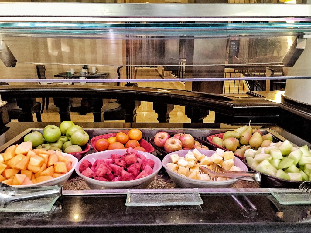 Hilton Abu Dhabi breakfast fruits
