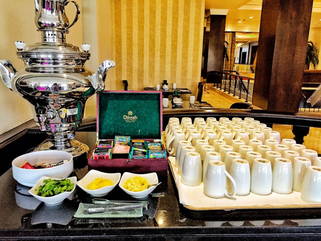 Hilton Abu Dhabi breakfast tea