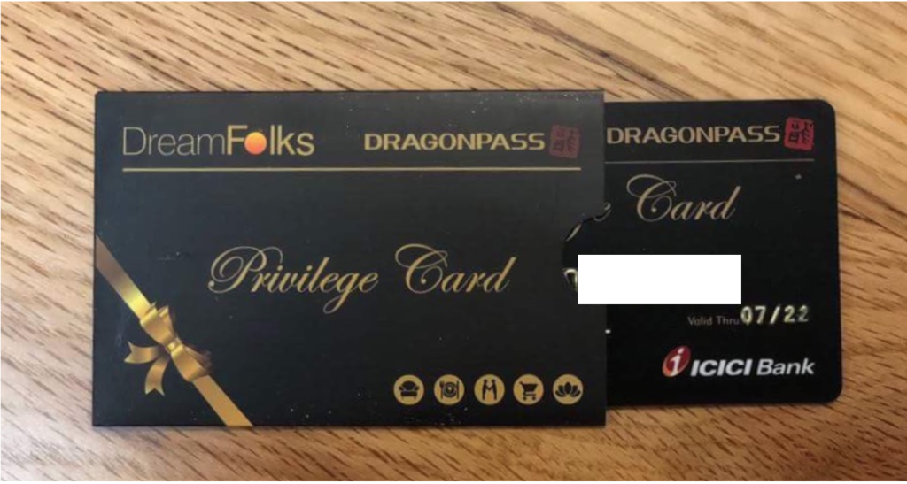 a black card with gold text on it