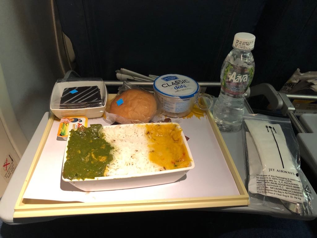 Jet Airways inflight meal