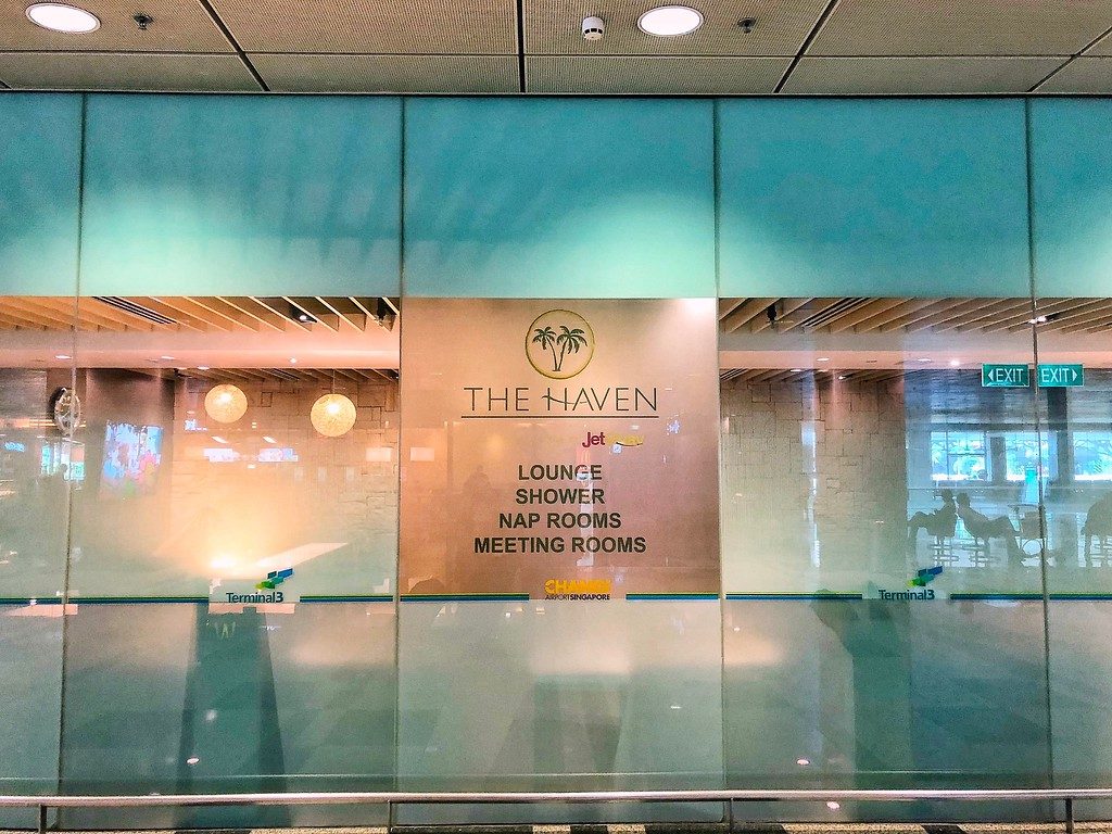 Changi Terminal 3 arrivals lounge The Haven by JetQuay