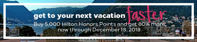 Hilton Honors points bonus