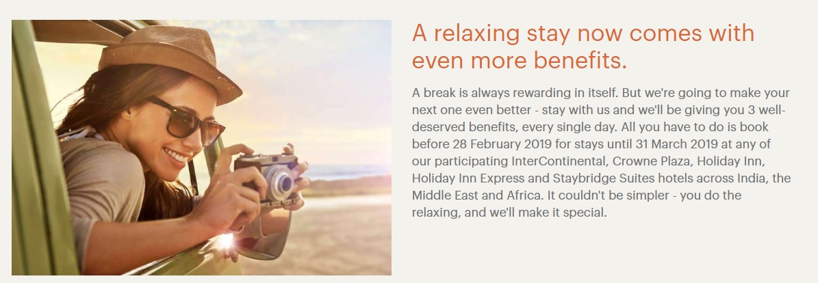 Ihg Hotels In India Middle East Offering 10 Off And Free