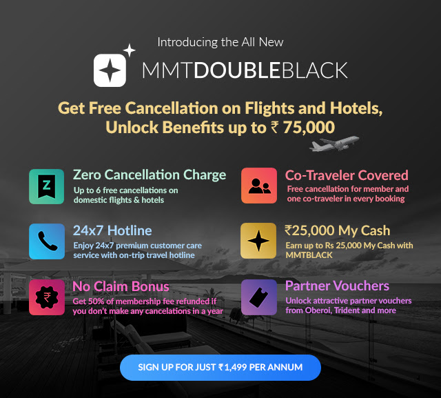 Deal Free Makemytrip Double Black Membership Live From A Lounge - 