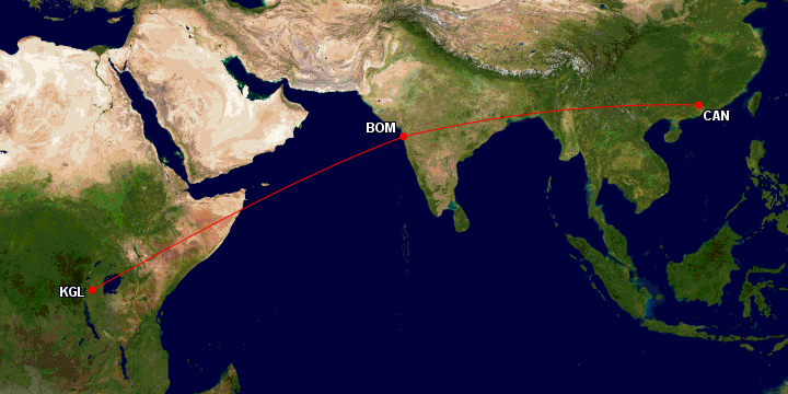 Mumbai to Guangzhou flight