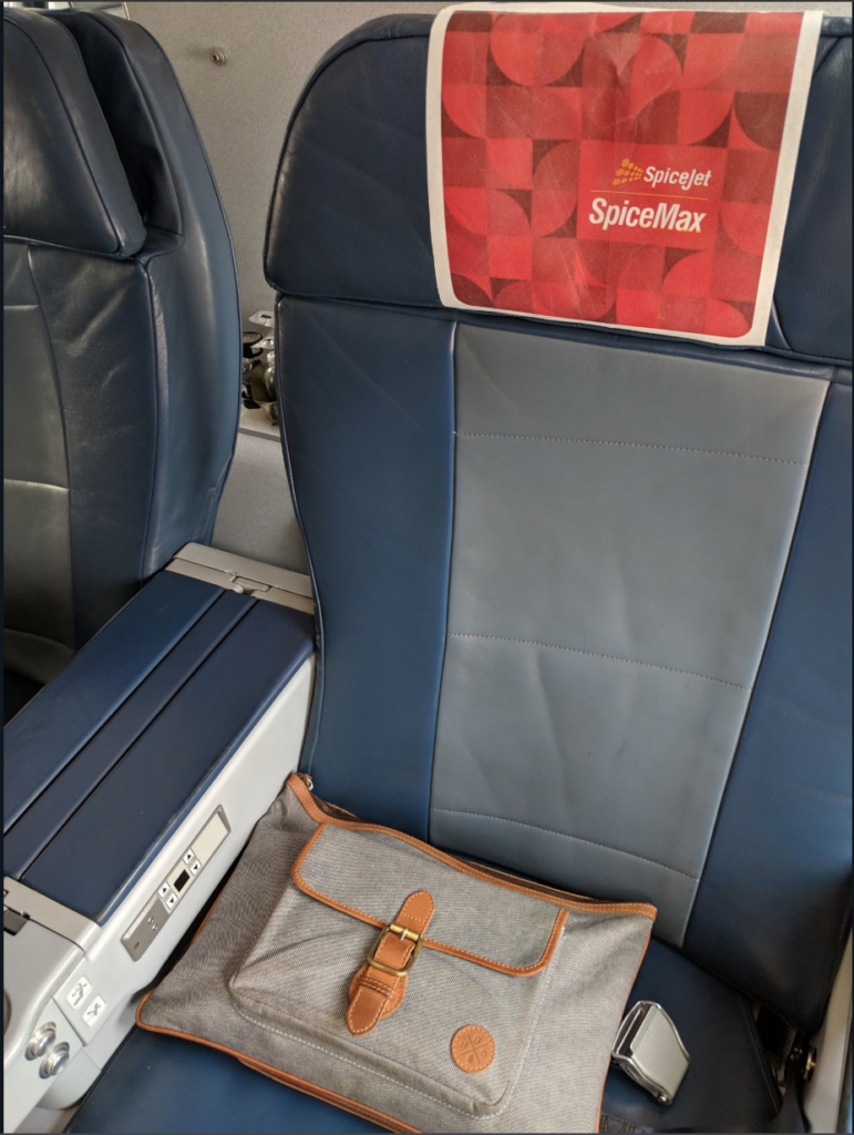 a bag on a seat