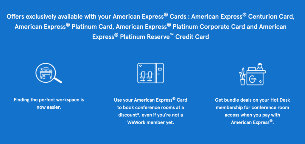 WeWork American Express Platinum