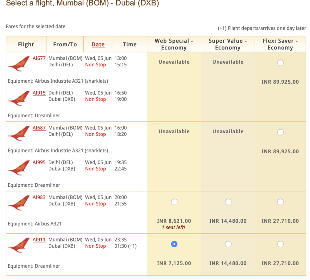 Air India new flights