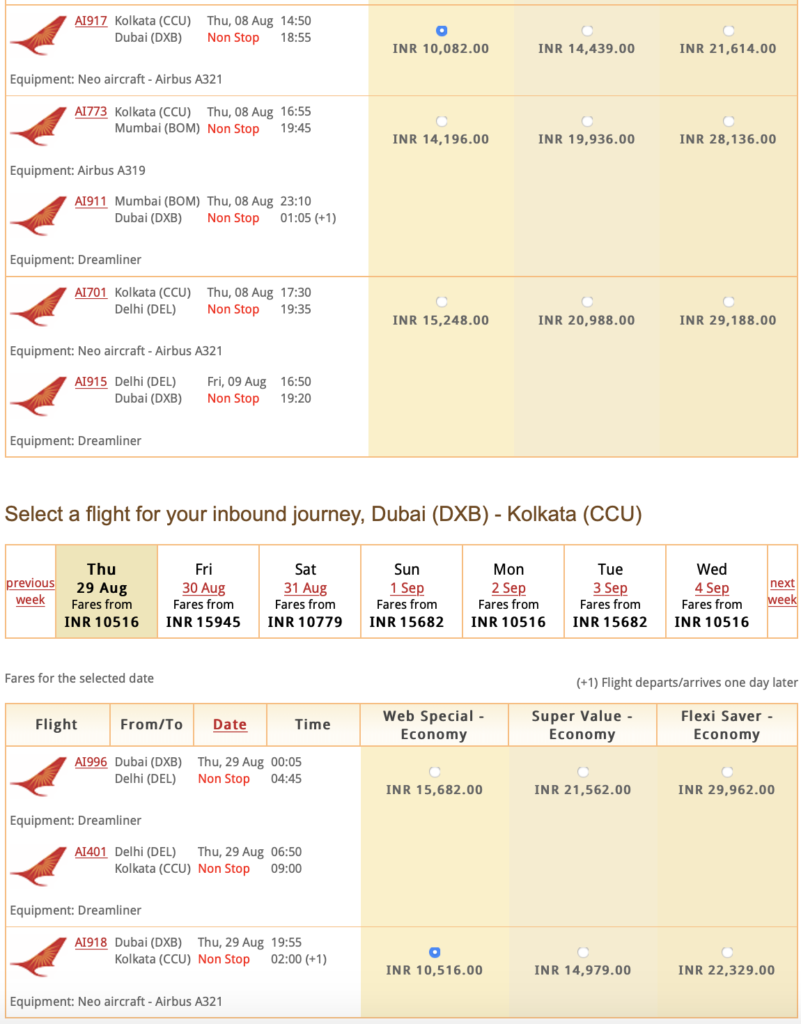 Air India Indore